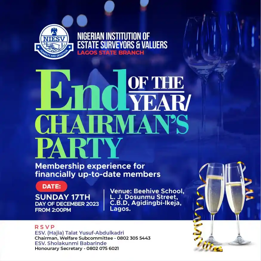 NIESV Lagos Branch Holds End of the Year/Chairman’s Party 2023